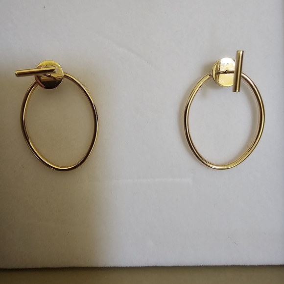 Oradina 14K Yellow Gold Roundabout Ear Jackets - Picture 5 of 10